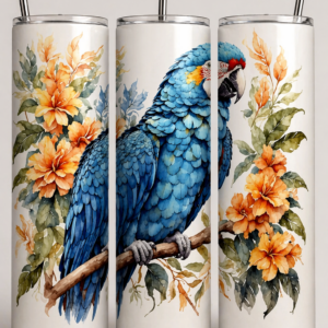 Beautiful blue parrot