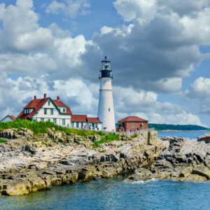 Lighthouse by the sea